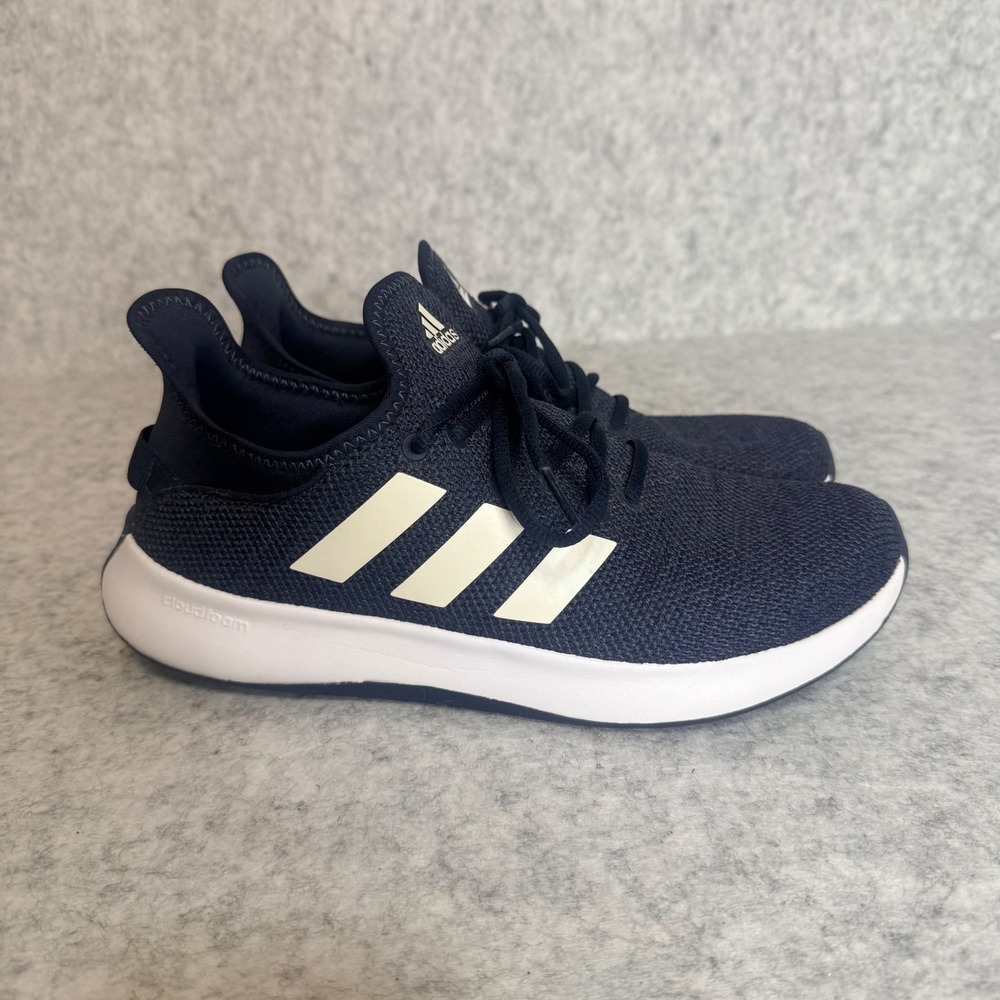 Adidas Cloudfoam Pure Running Shoes Women 9.5 Navy Blue Sneakers